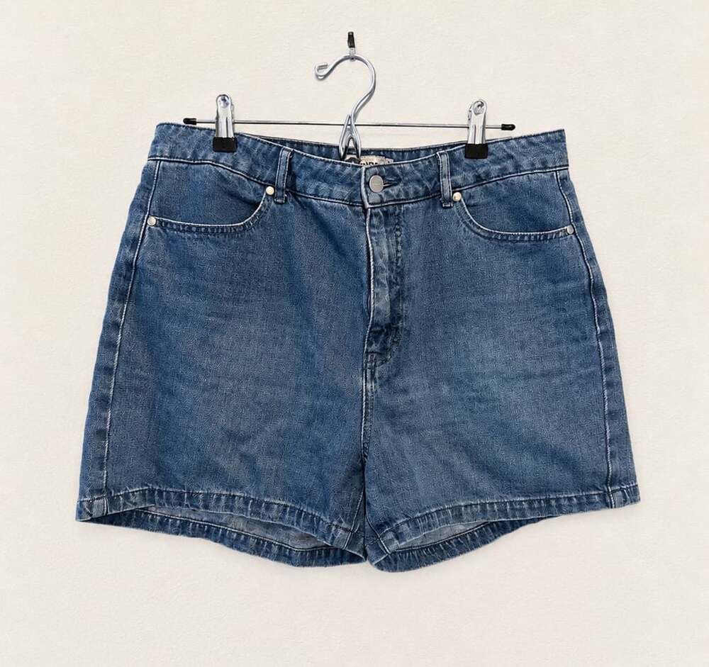 AFENDS THC Essentials Women’s Denim Short Shorts Size 32 Blue High Rise Sustaina